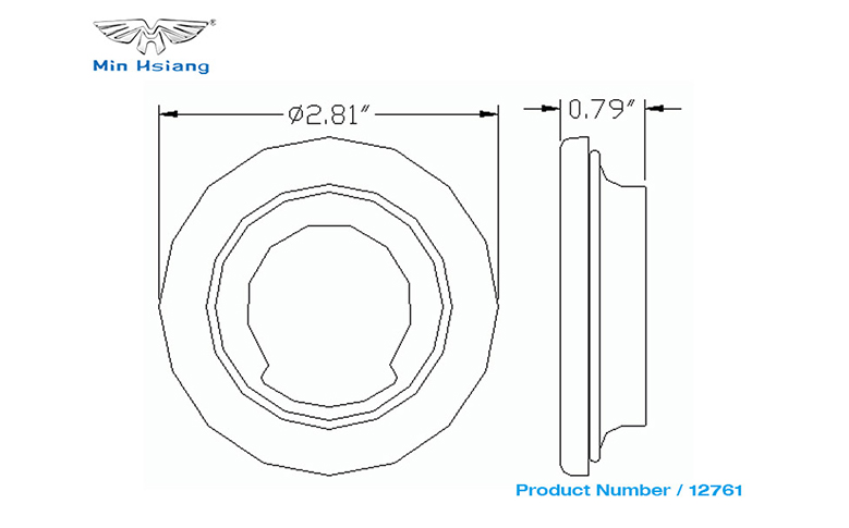 specifications of 2" 嵌入式安裝索環