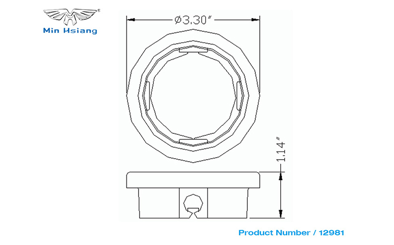 specifications of 2.5" 嵌入式安裝索環