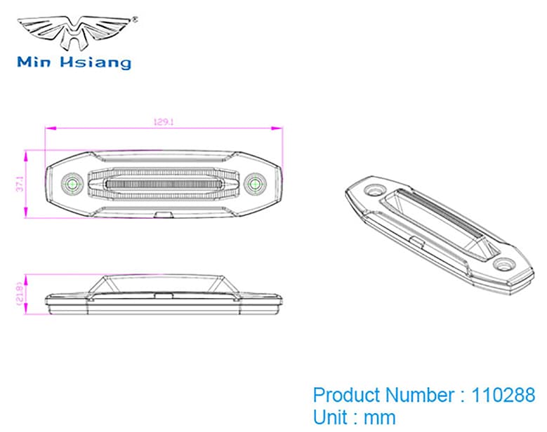 specifications of Blade Style Side Marker Light