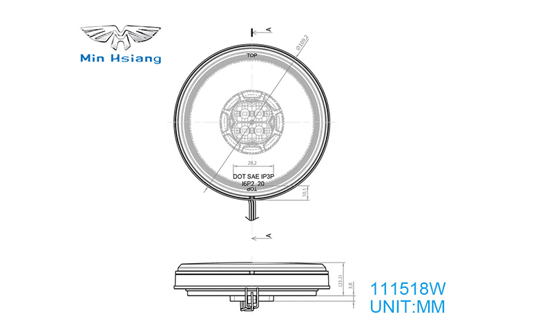 specifications of 4" Abyss Back Up/ Reverse Light