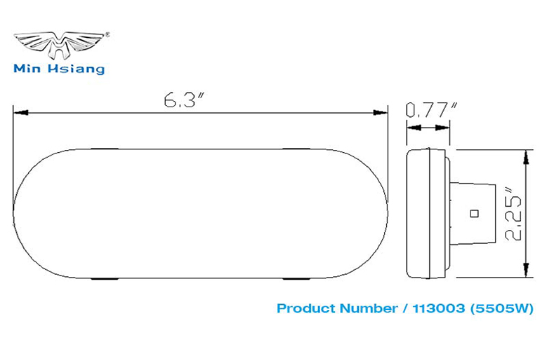 specifications of 6" Sealed Backup Light
