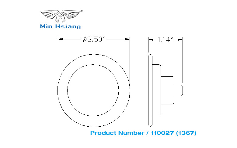 specifications of 密封間隙標誌燈，帶法蘭安裝