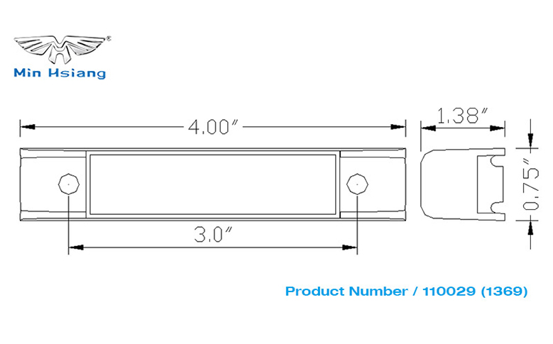 specifications of 密封間隙標誌燈