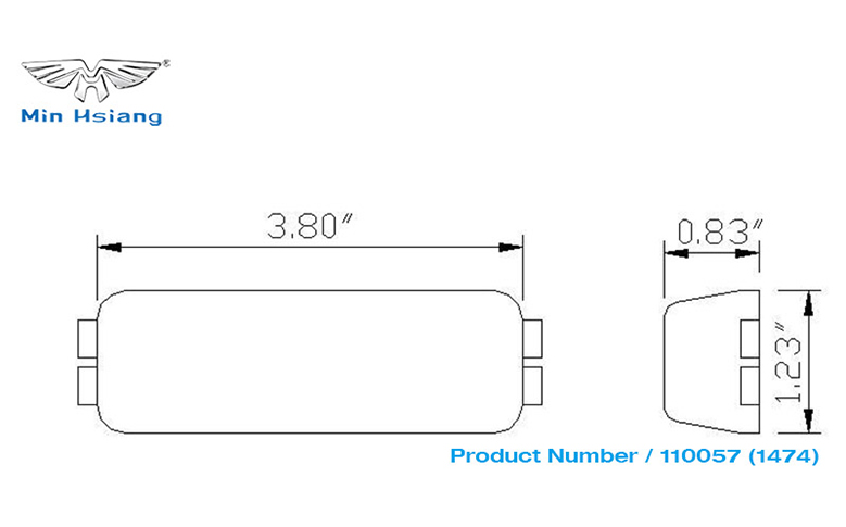 specifications of 密封間隙標誌燈
