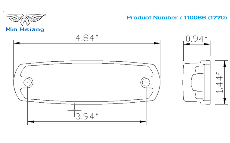 specifications of 密封間隙標誌燈