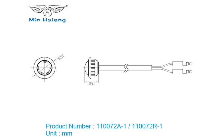 specifications of 3/4" 間隙標記燈經濟版