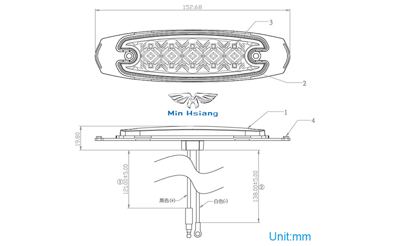 specifications of 標記燈