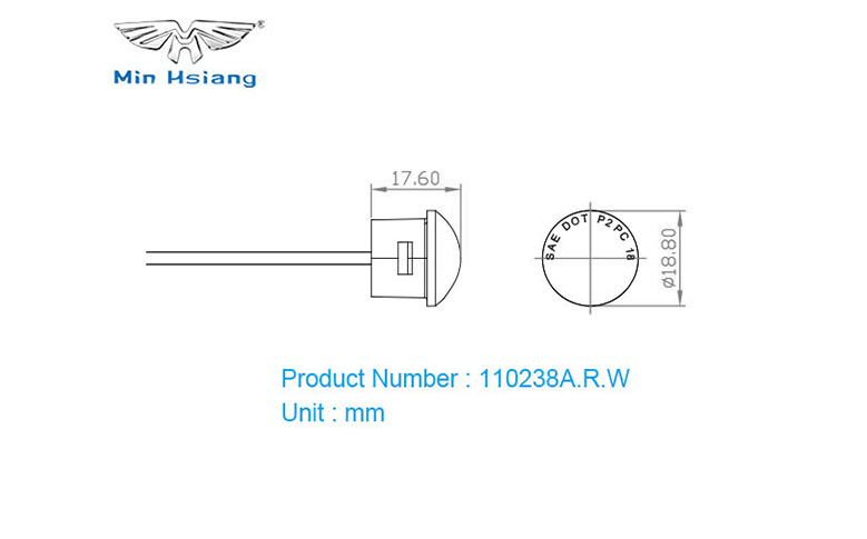 specifications of 3/4" 間隙標記燈經濟版