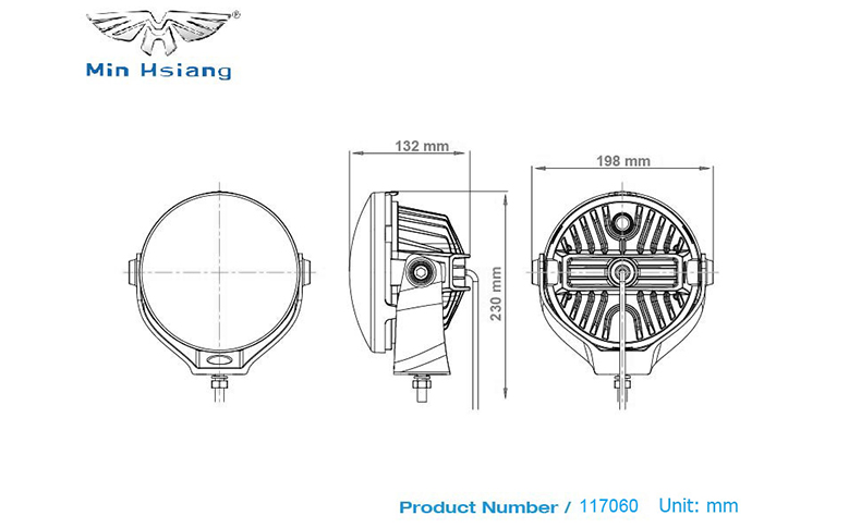 specifications of 7" LED 行車燈