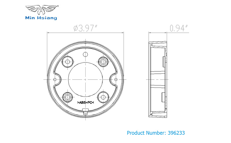 specifications of 95mm圓燈安裝支架