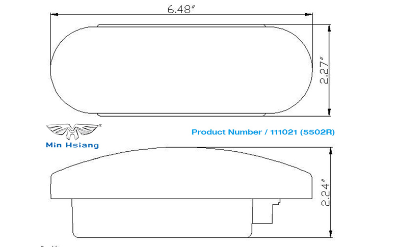 specifications of 6" 密封制動燈、轉向燈和尾燈