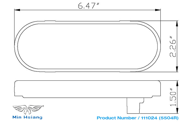 specifications of 6" 密封制動燈、轉向燈和尾燈