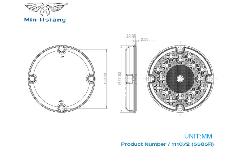 specifications of 7" Round Sealed Stop, Turn & Tail Light