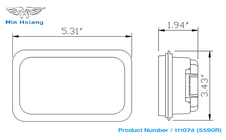 specifications of Sealed Stop, Turn & Tail Light
