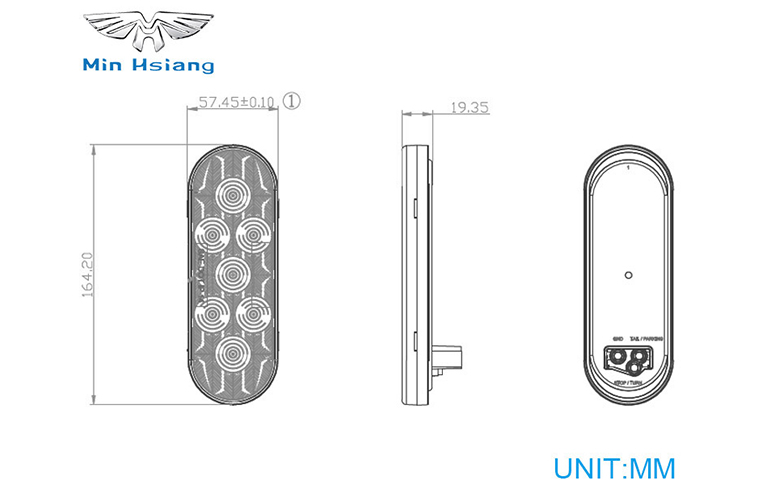 specifications of 6" 密封轉向信號燈