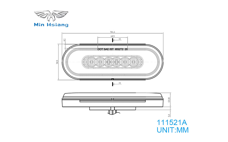 specifications of 6" Abyss Turn Signal Light