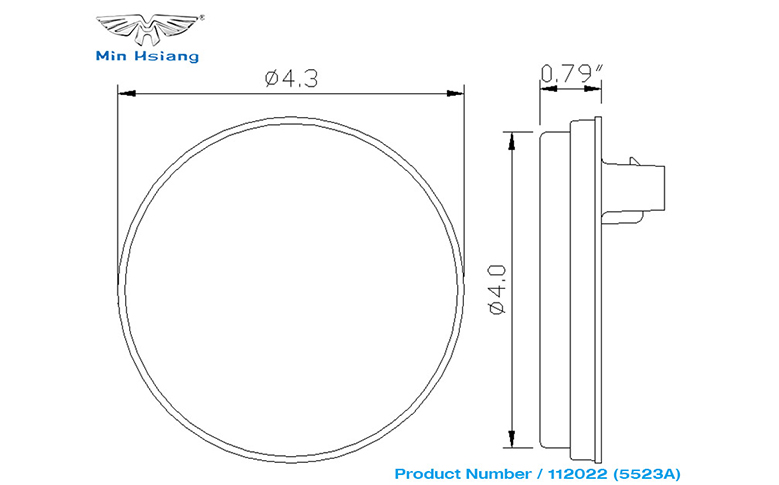 specifications of 4" 密封轉向信號燈