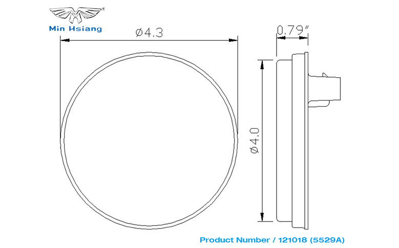 specifications of 頻閃 4" 密封轉向信號燈