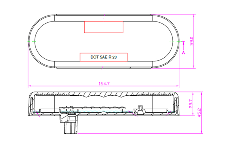 specifications of 6” Economy  Sealed Stop, Turn & Tail Light 